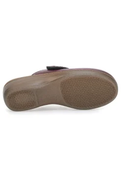 Pantofola bordeaux anatomica con cuciture a vista Inblu 80LY