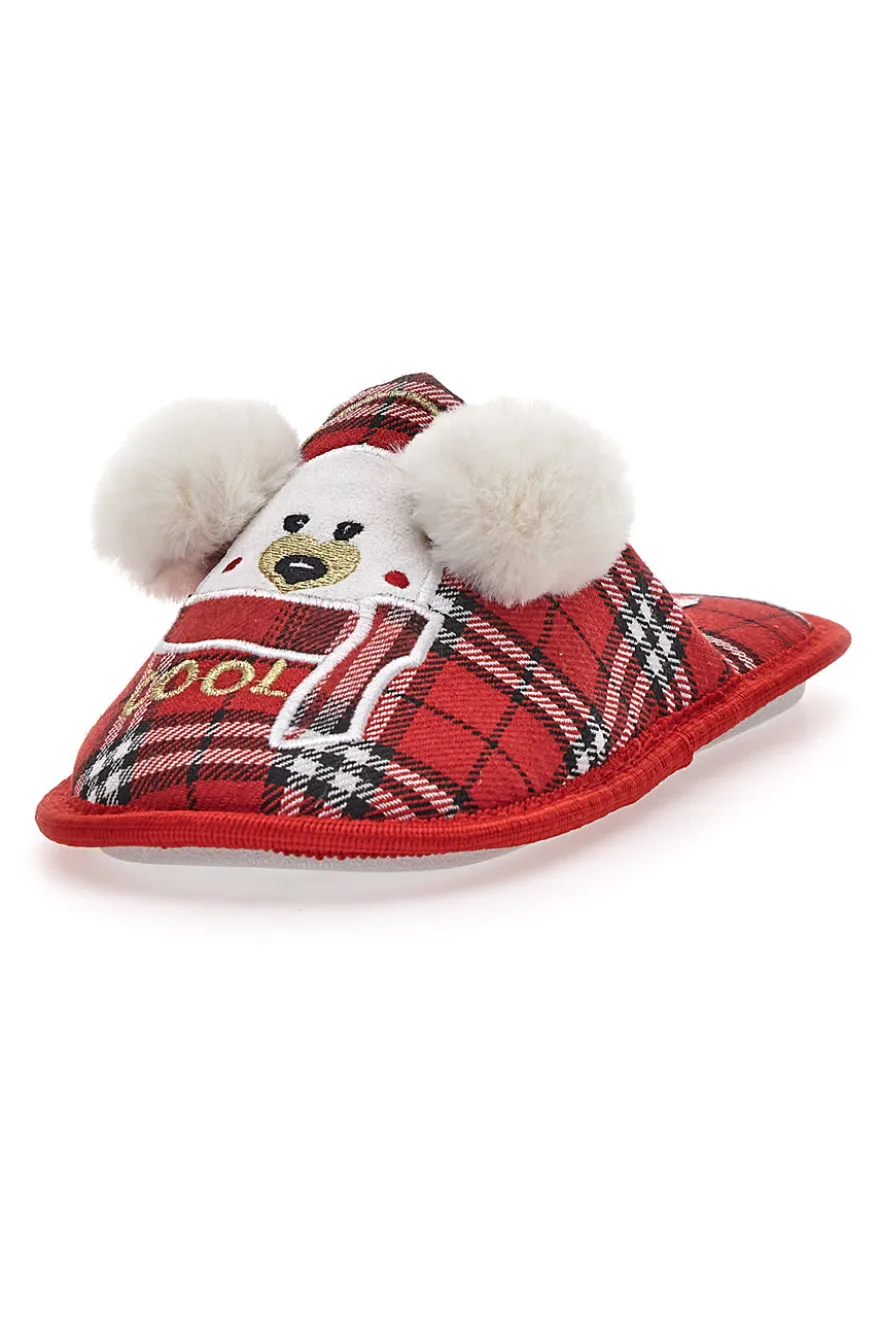 Pantofola con Orsetto Rosse Superga 22384