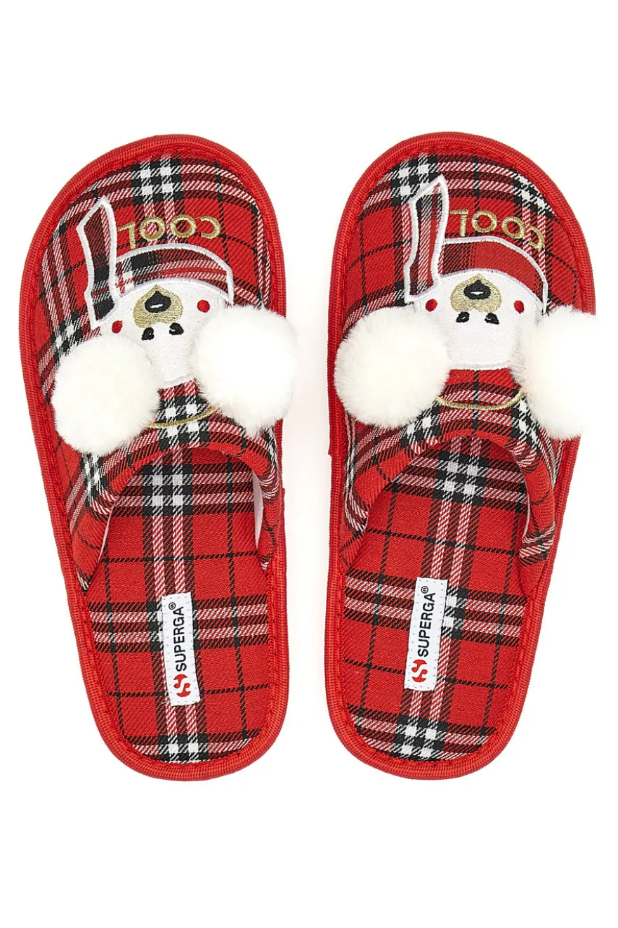 Pantofola con Orsetto Rosse Superga 22384