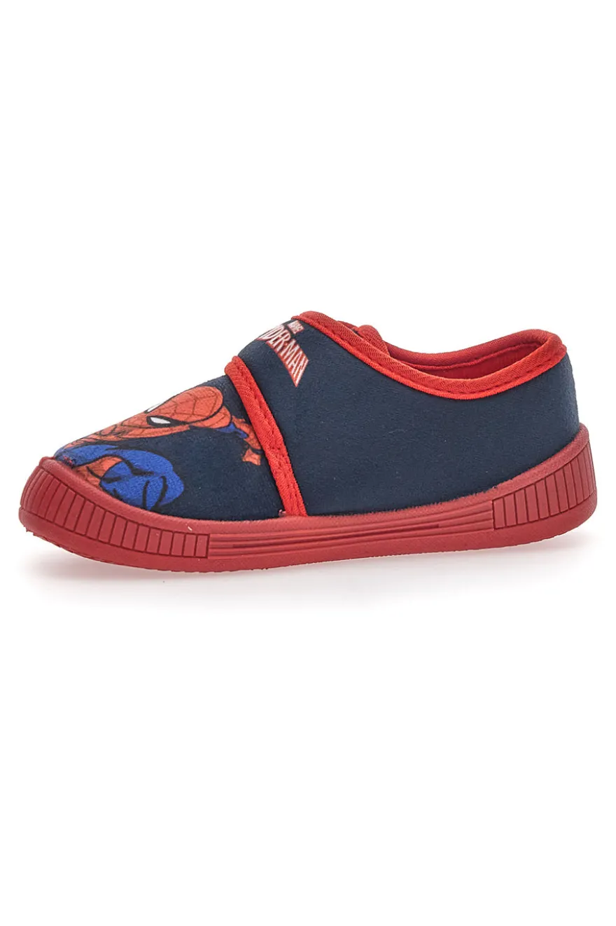 Pantofola con Velcro Blu Disney Spiderman