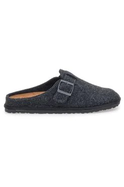 Pantofola grigio scuro in feltro con fibbia regolabile Inblu 24 SI