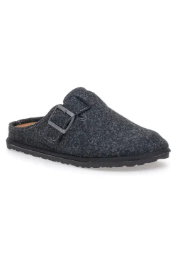 Pantofola grigio scuro in feltro con fibbia regolabile Inblu 24 SI