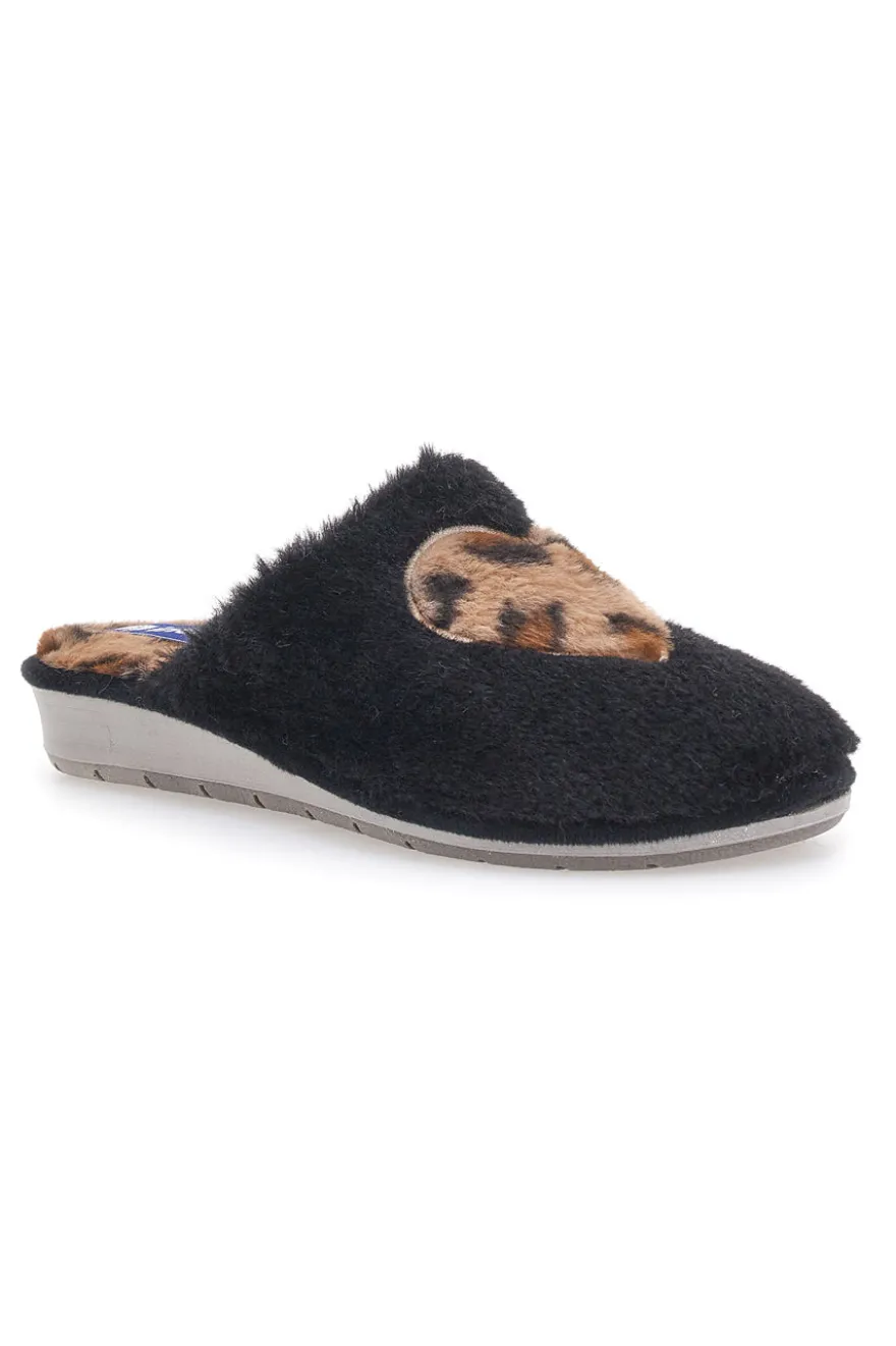 Pantofole Animalier Nere Inblu 100 LB