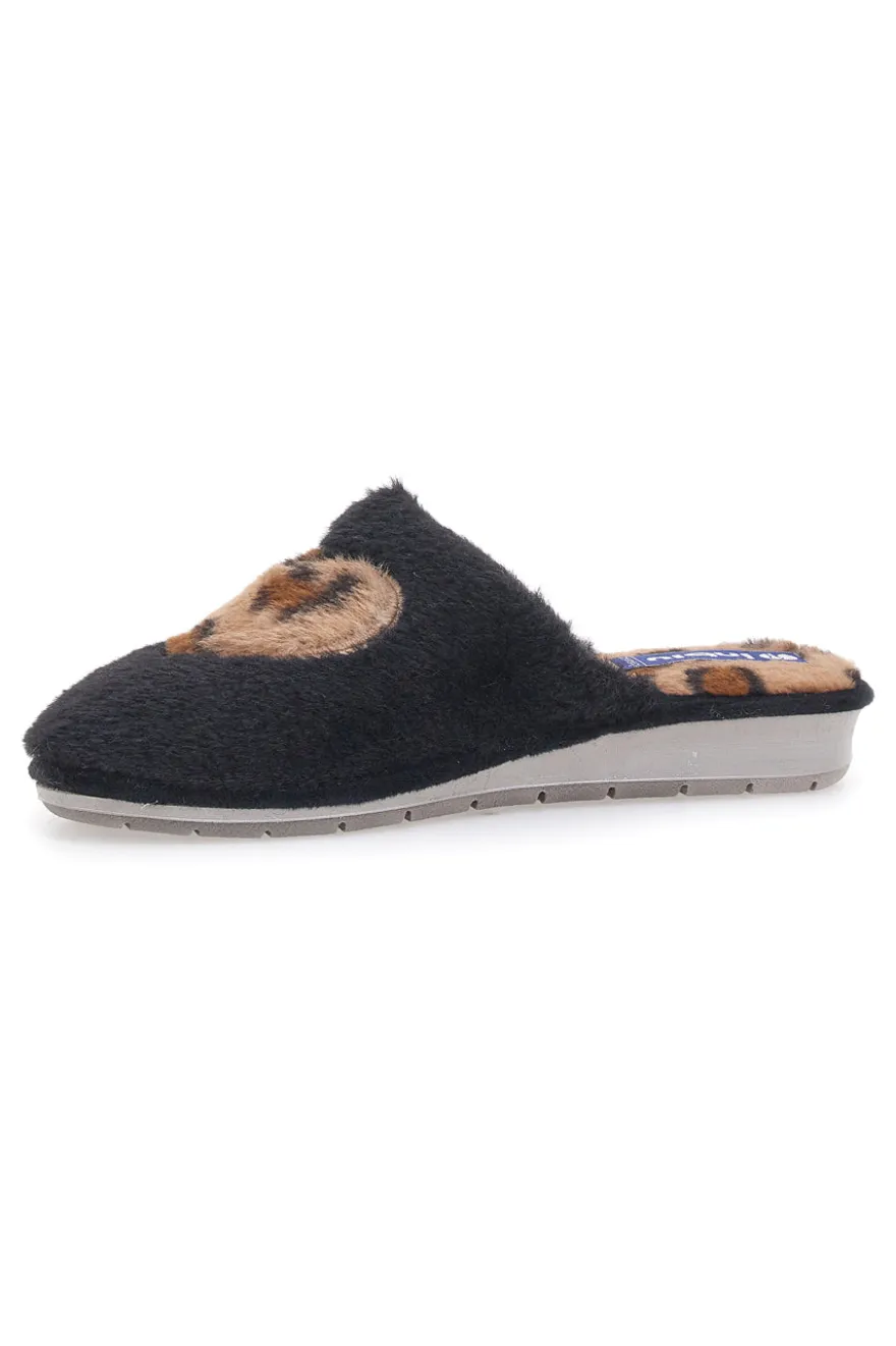 Pantofole Animalier Nere Inblu 100 LB