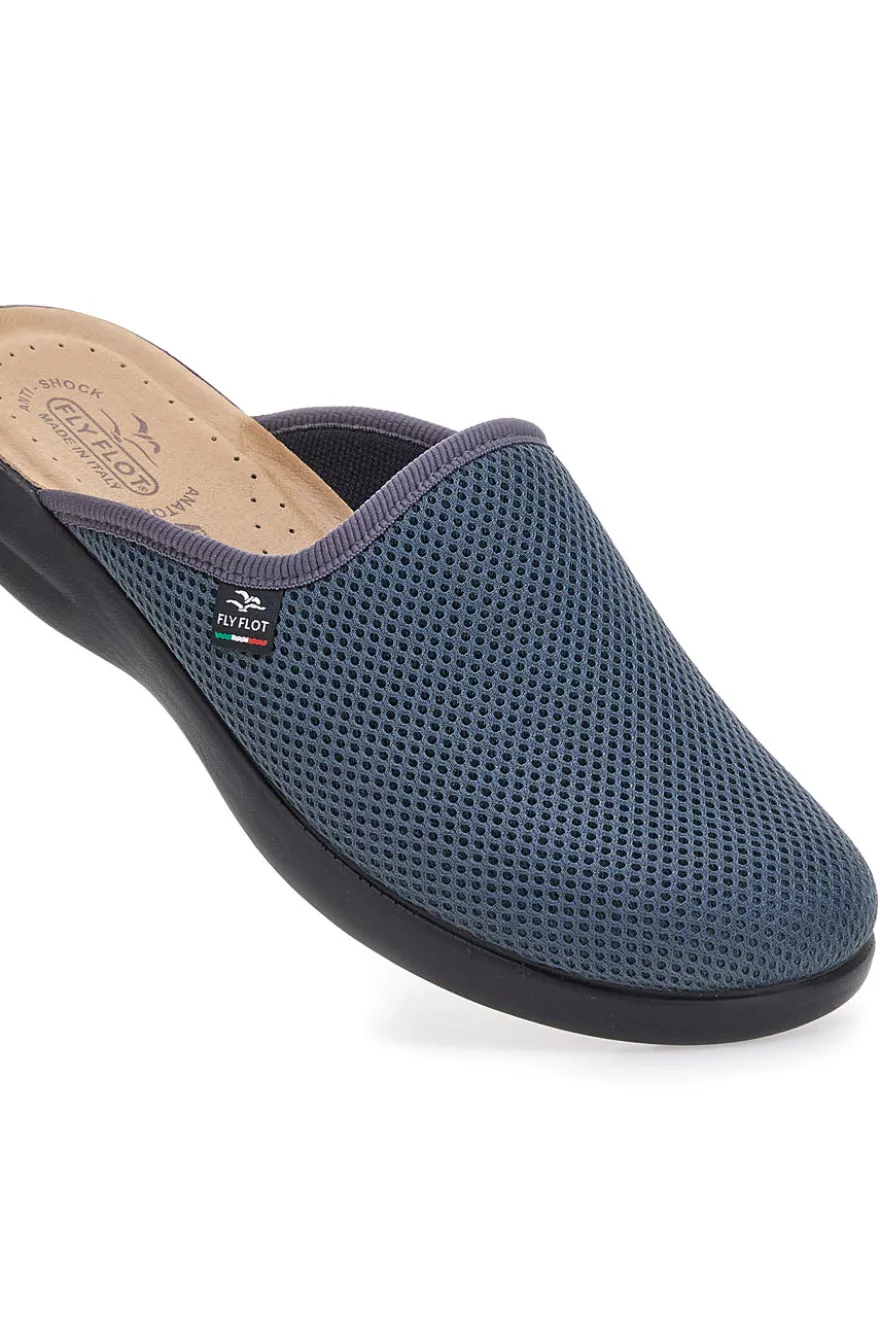 Pantofole antracite traforate con plantare forato Fly Flot 90P70118FB