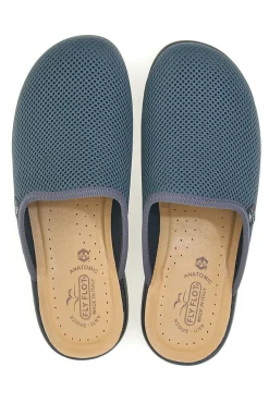 Pantofole antracite traforate con plantare forato Fly Flot 90P70118FB