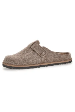 Pantofole beige in feltro con fibbia regolabile Inblu 24 SI