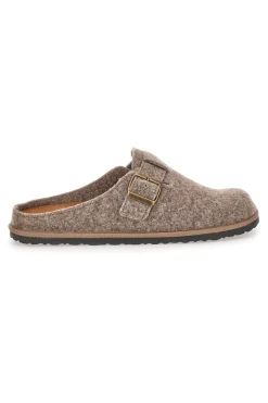 Pantofole beige in feltro con fibbia regolabile Inblu 24 SI