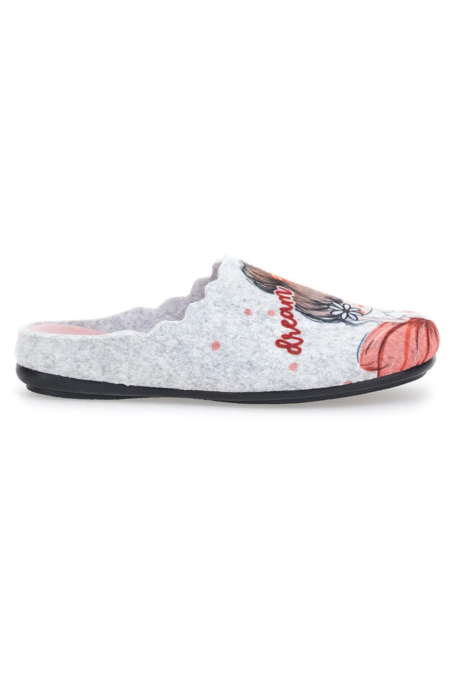 Pantofole Bella & Carina 5552508 Grigie