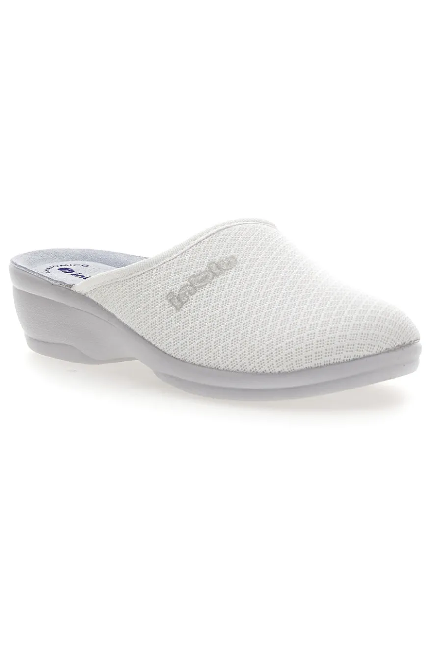 Pantofole bianche con sottopiede anatomico Inblu 52 BJ