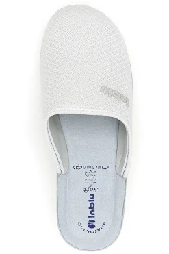 Pantofole bianche con sottopiede anatomico Inblu 52 BJ