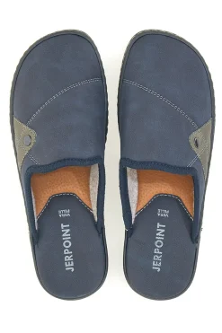 Pantofole blu con dettagli fango e suola comfort Jerpoint NR35AR