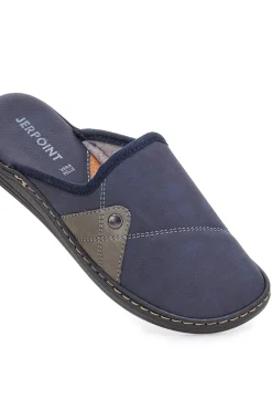 Pantofole blu con dettagli fango e suola comfort Jerpoint NR35AR