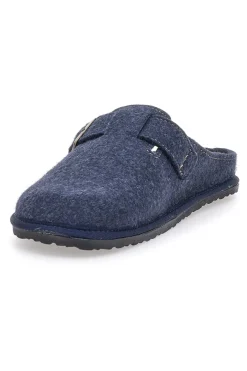Pantofole blu con fibbia INBLU 19 SI