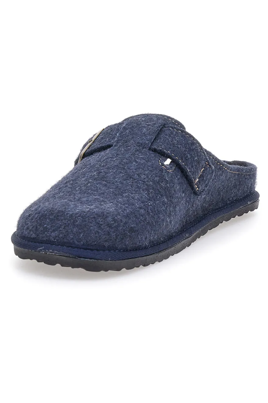 Pantofole blu con fibbia INBLU 19 SI