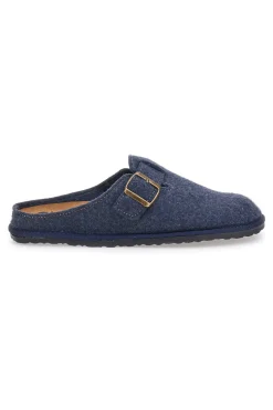 Pantofole blu con fibbia INBLU 19 SI
