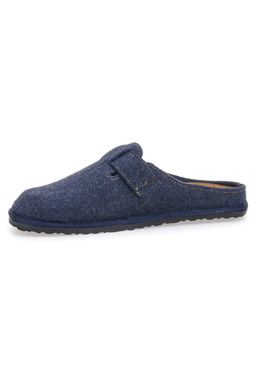 Pantofole blu con fibbia INBLU 19 SI