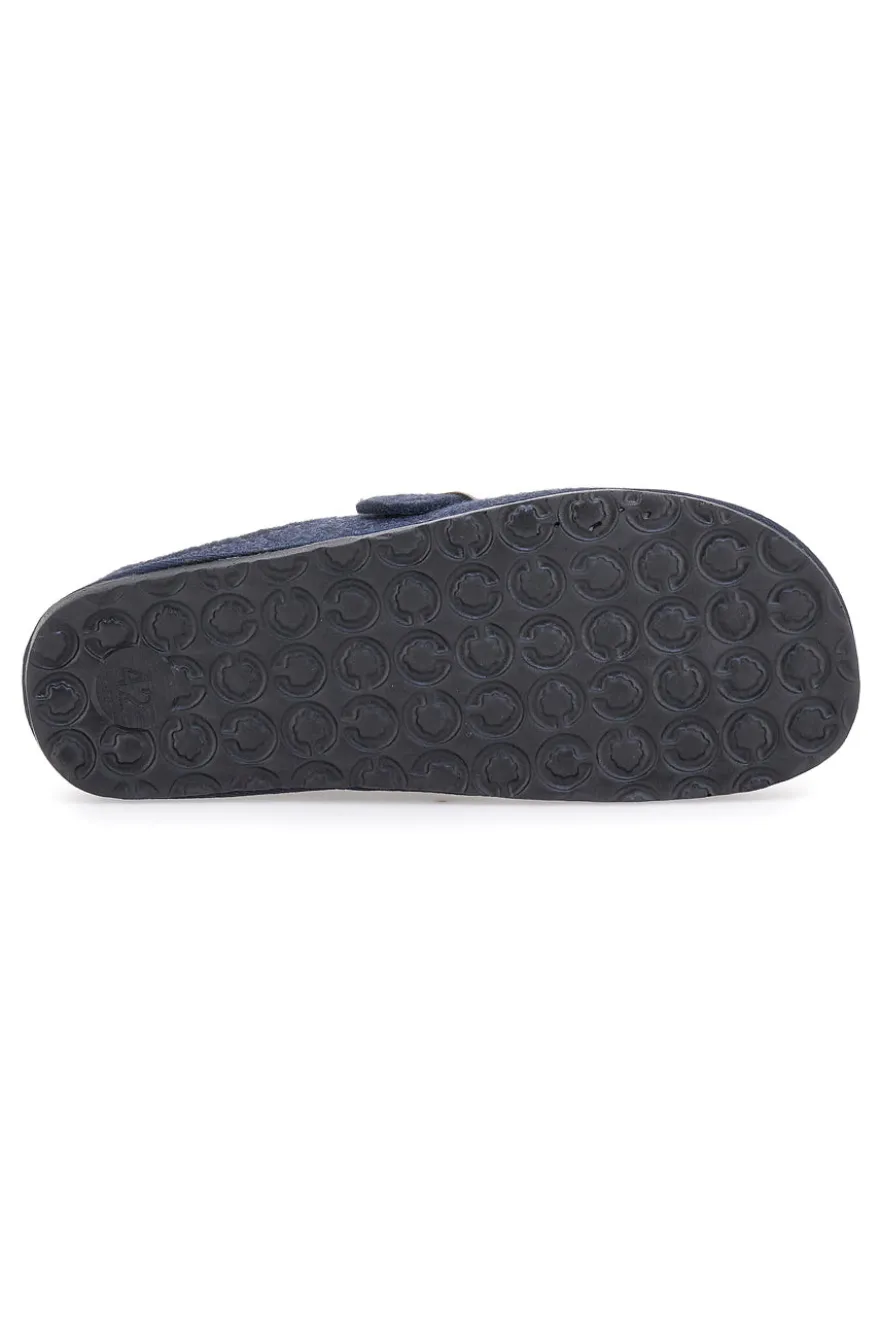Pantofole blu con fibbia INBLU 19 SI