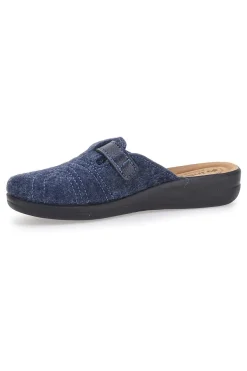 Pantofole blu con fibbia e plantare comfort Inblu 50 CF