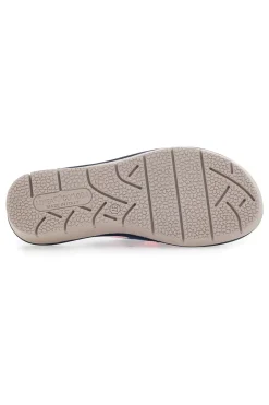 Pantofole Blu con Punta Aperta Linea Comoda 7227