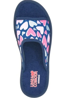 Pantofole Blu con Punta Aperta Linea Comoda 7227