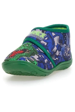 Pantofole blu con stampa dinosauri Dinosaur S8020084T01
