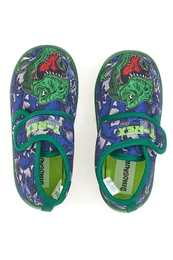Pantofole blu con stampa dinosauri Dinosaur S8020084T01