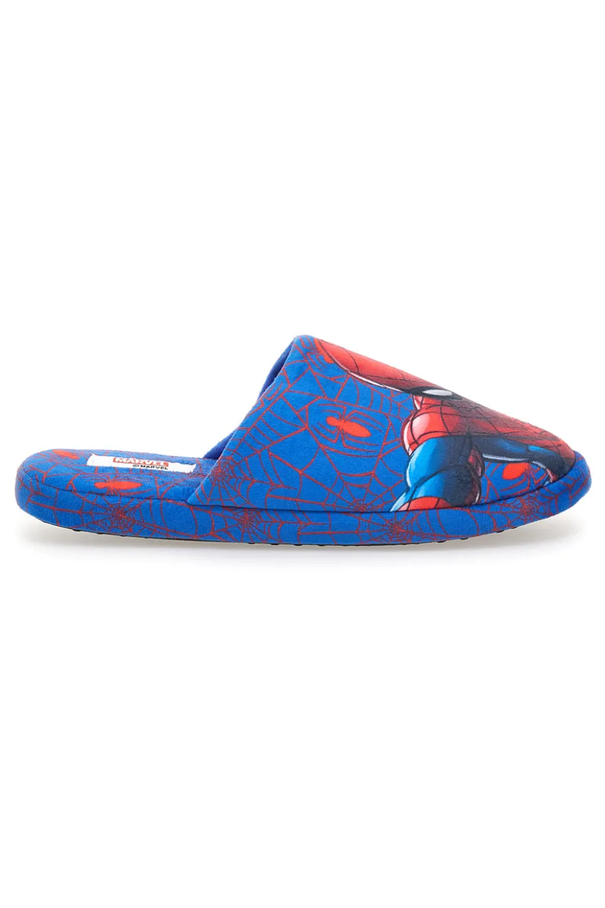 Pantofole blu con stampa Spiderman e suola antiscivolo Spiderman R1310624T