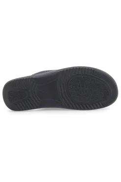Pantofole blu con tessuto lavorato e plantare anatomico Inblu 16 DG