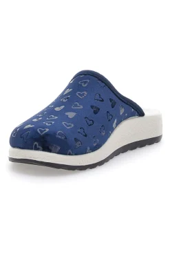 Pantofole blu con tomaia stretch FLY FLOT 5123
