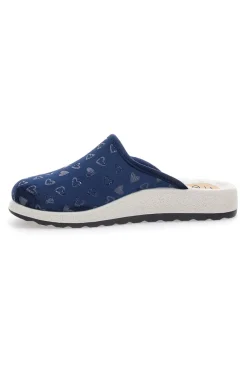Pantofole blu con tomaia stretch FLY FLOT 5123
