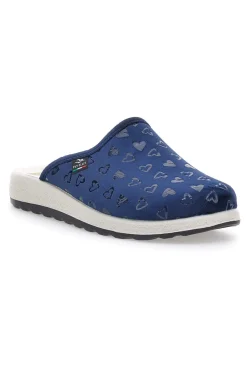 Pantofole blu con tomaia stretch FLY FLOT 5123