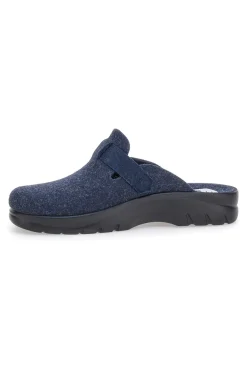 Pantofole Blu In Panno Made In Italy Fly Flot 62611