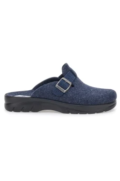 Pantofole Blu In Panno Made In Italy Fly Flot 62611