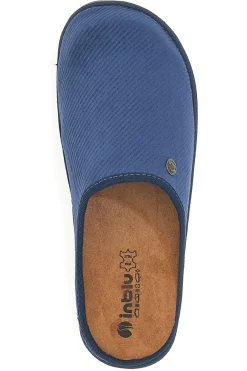 Pantofole blu in tessuto con suola flessibile Inblu 26 SI