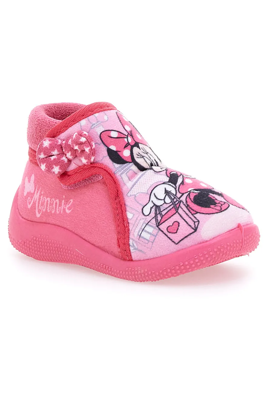 Pantofole chiuse Rosa Con Strappo in Velcro MINNIE 8MN4S04LE