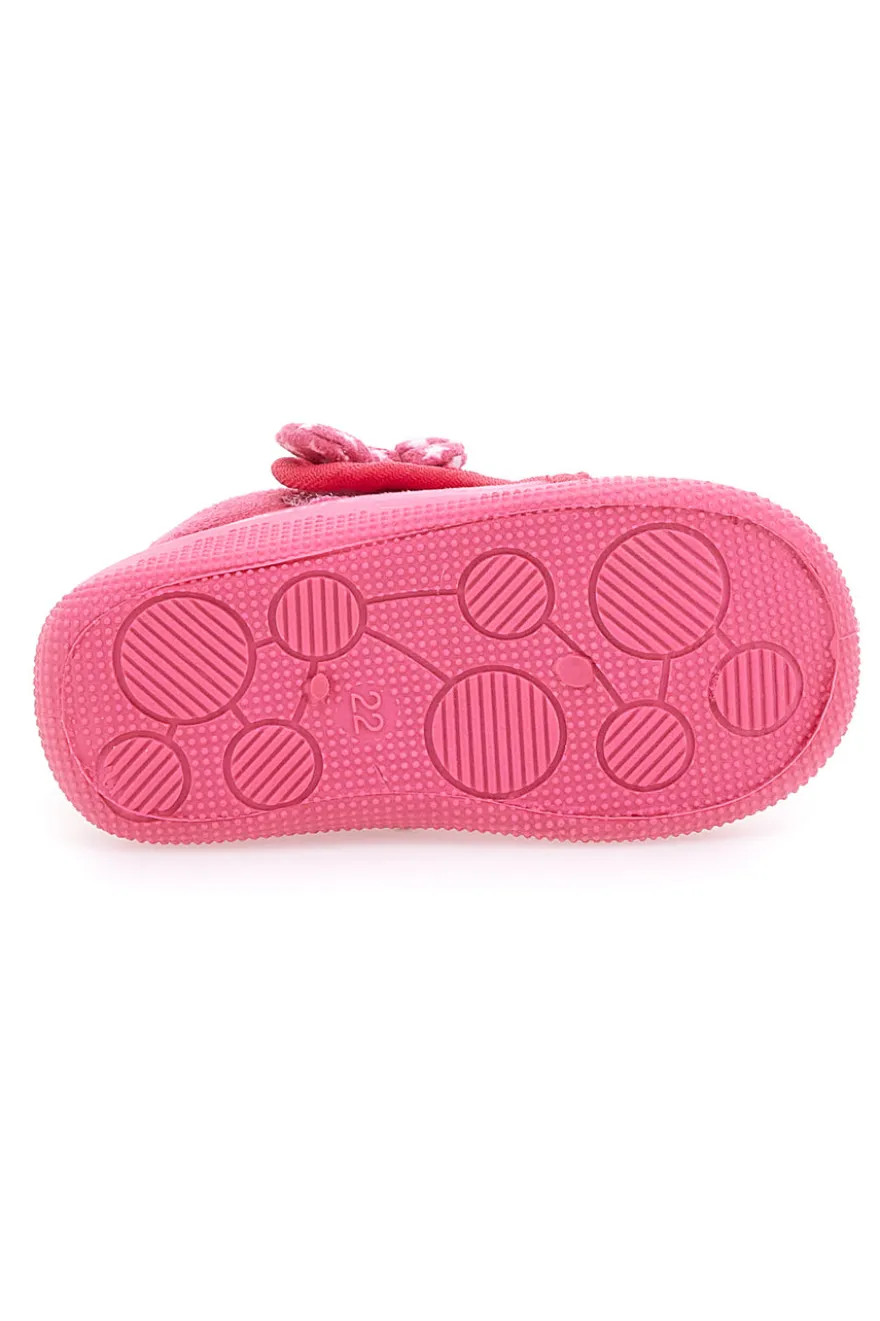 Pantofole chiuse Rosa Con Strappo in Velcro MINNIE 8MN4S04LE