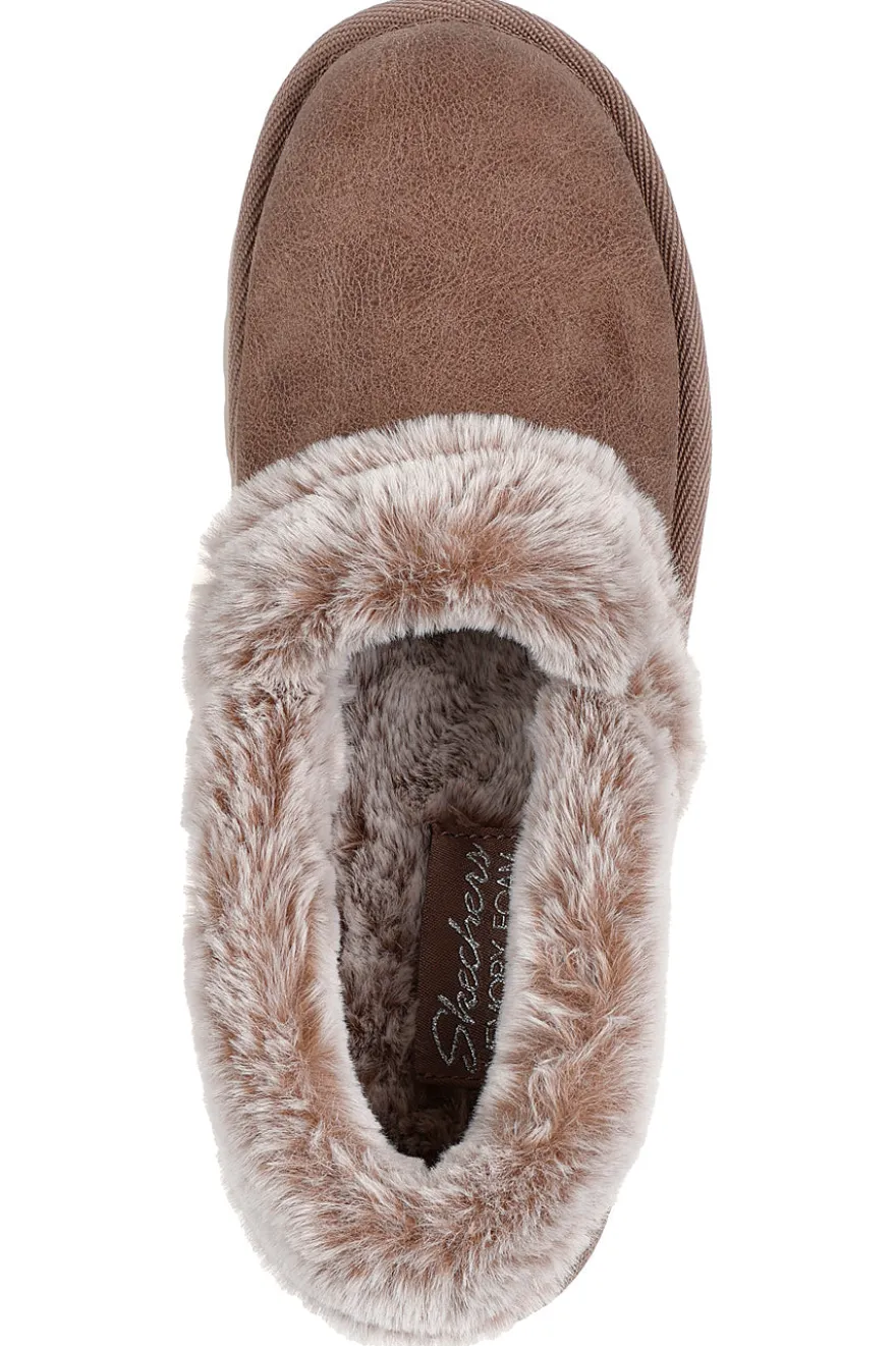 Pantofole chiuse Taupe SKECHERS Cozy Up