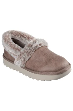 Pantofole chiuse Taupe SKECHERS Cozy Up