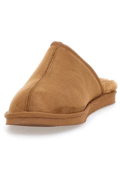 Pantofole color cuoio con interno in pelo e suola antiscivolo Superga S64U876