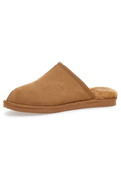 Pantofole color cuoio con interno in pelo e suola antiscivolo Superga S64U876