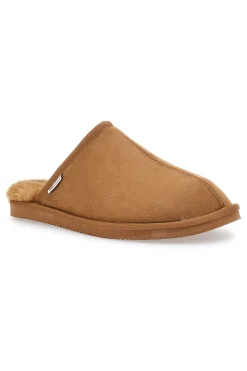 Pantofole color cuoio con interno in pelo e suola antiscivolo Superga S64U876