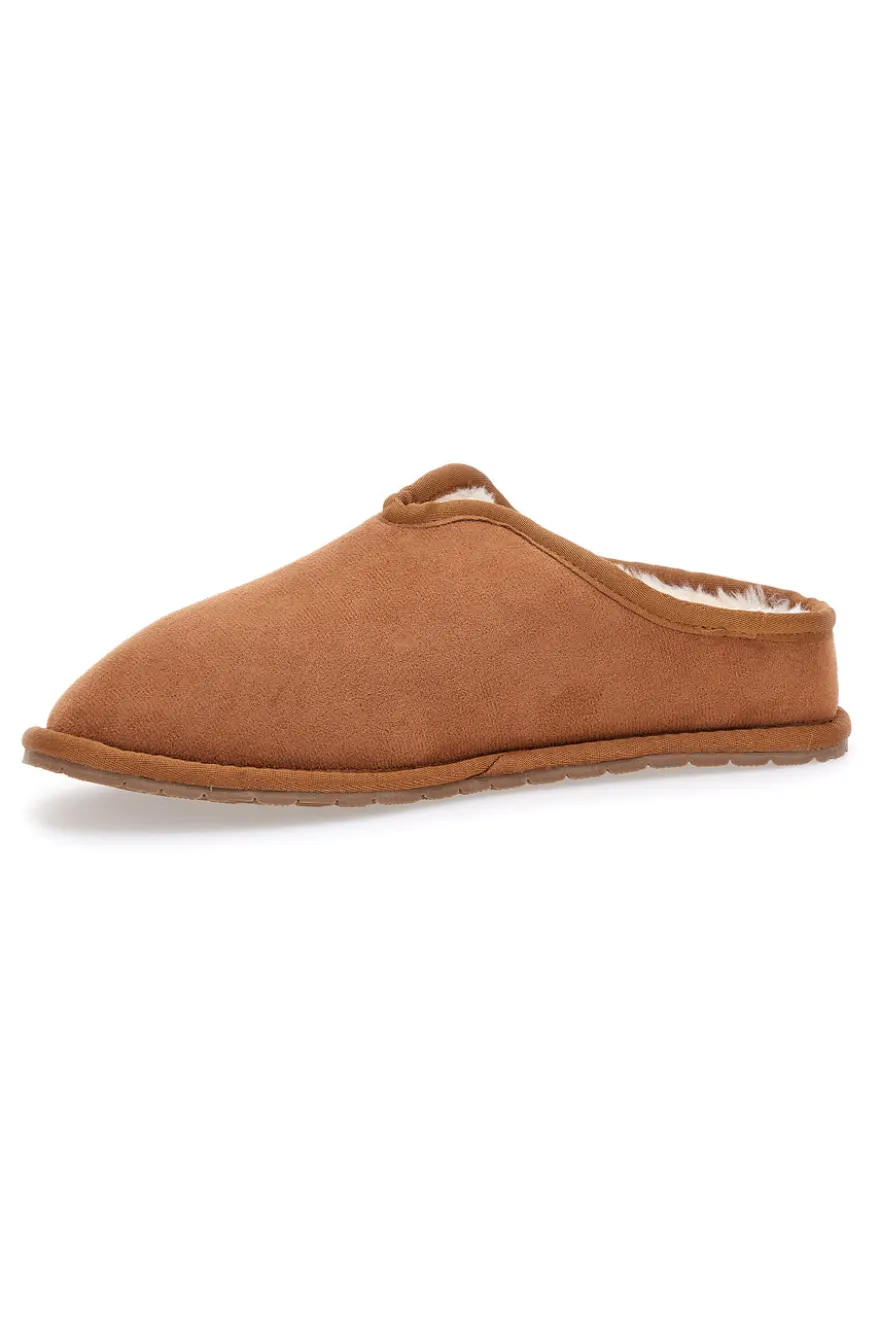 Pantofole color cuoio con interno caldo e suola antiscivolo Superga S64Y378