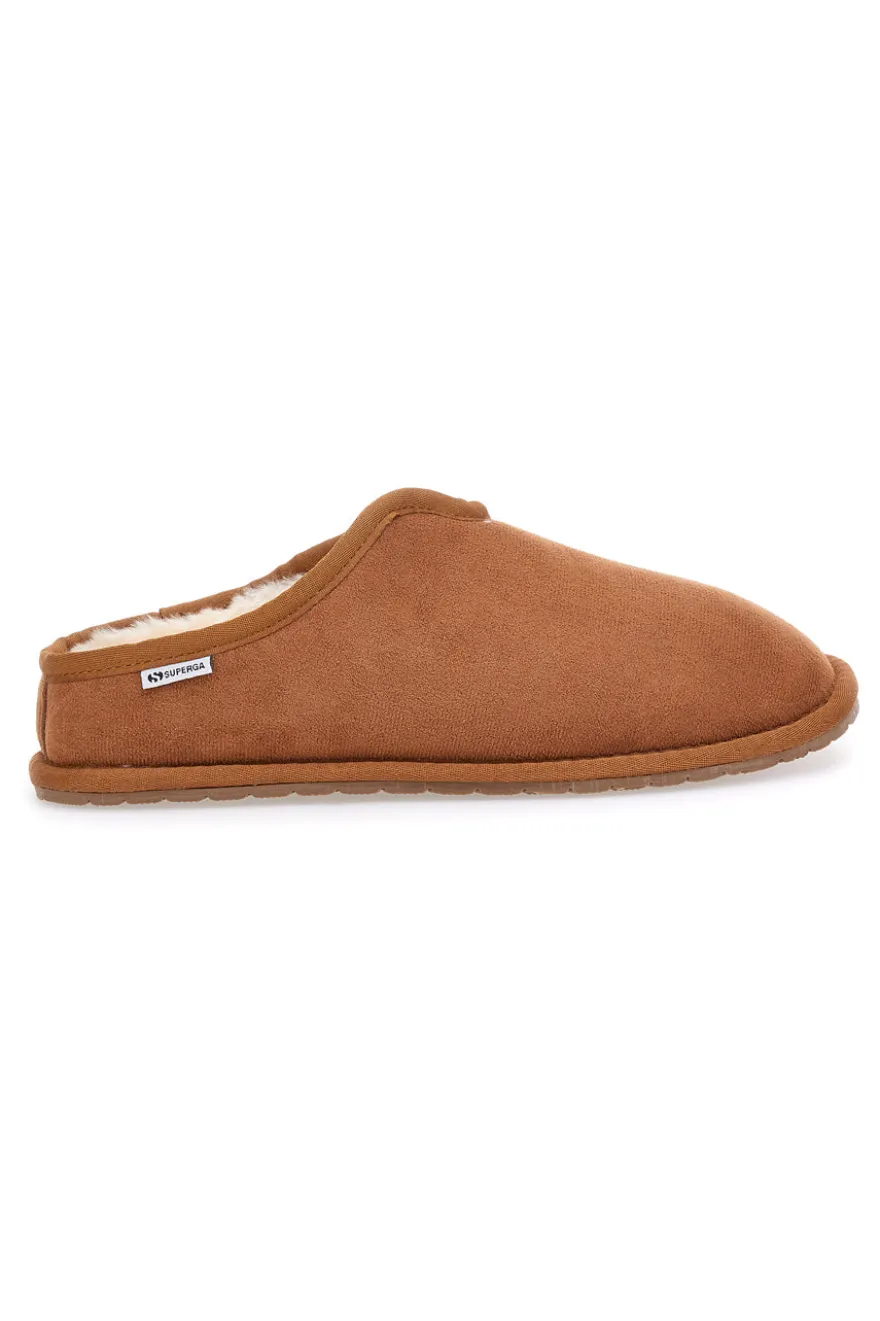 Pantofole color cuoio con interno caldo e suola antiscivolo Superga S64Y378