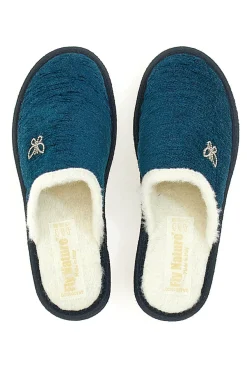 Pantofole Fly Nature 373 Petrolio