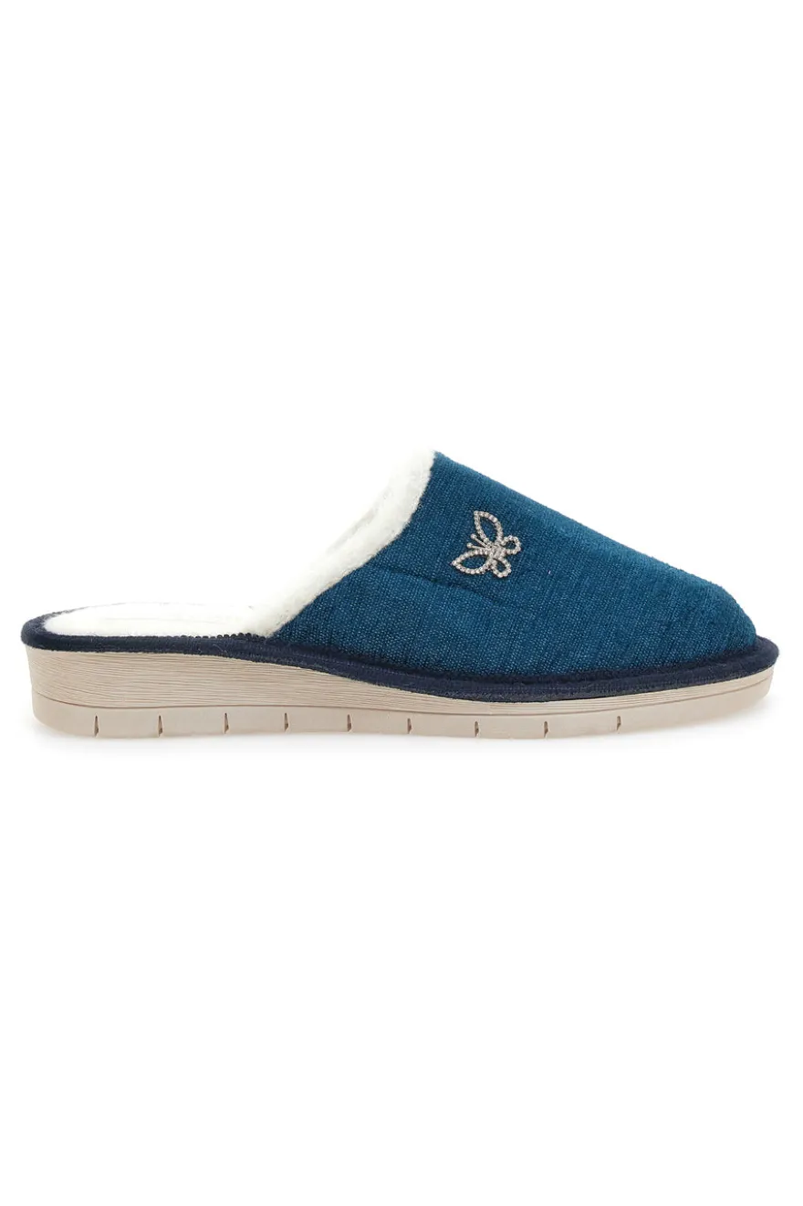 Pantofole Fly Nature 373 Petrolio