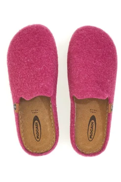 Pantofole fucsia in feltro con suola comfort Plocadi 11902LO