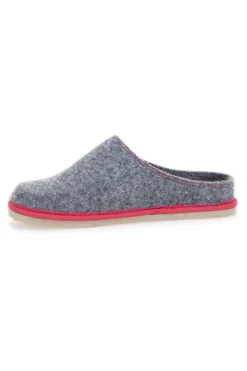 Pantofole grigie con bordo rosso INBLU 39 CS