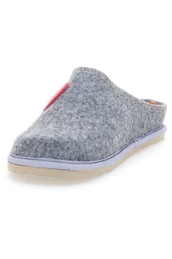 Pantofole grigie con cuori colorati INBLU 37 CS
