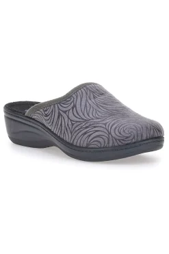 Pantofole grigie con fantasia circolare INBLU 76 LY